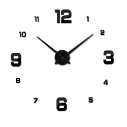 3D-Wanduhr - Acryl-DIY-Aufkleber - Spiegeleffekt