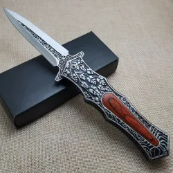 Folding pocket knife - all steel - carved patternKnives & Multitools