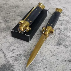 Klappbares Taschenmesser - Stahlklinge - Holzgriff