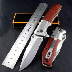 Klappbares Taschenmesser - Stahlklinge - Palisandergriff