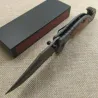 Folding pocket knife - black steel blade - rosewood handleKnives & Multitools