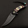 Klappbares Taschenmesser - dekorativer bunter Griff
