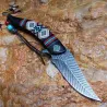 Klappbares Taschenmesser - dekorativer bunter Griff