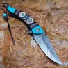 Klappbares Taschenmesser - dekorativer bunter Griff