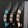 Klappbares Taschenmesser - dekorativer bunter Griff