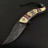 Klappbares Taschenmesser - dekorativer bunter Griff