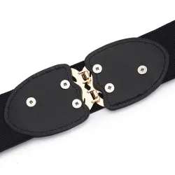 Elastischer Canvas-Gürtel - mit dekorativer Metallschnalle