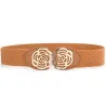 Elastic canvas belt - with decorative metal buckleBelts