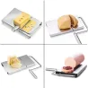 Multifunktionshobel - Käse / Fleisch / Gemüse - mit 5 Schneiddrähten - Edelstahl