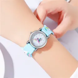 Kids Quartz watch - silicone strap with unicornWatches