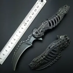 Faltbares taktisches Messer - Schädelkrallen-Design