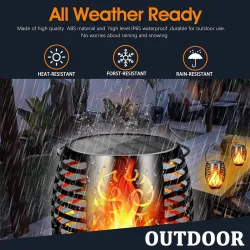 LED solar lamp - torch with flickering light - waterproofSolar lighting