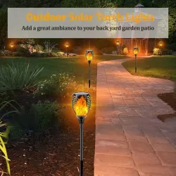 LED Solarlampe - Taschenlampe mit Flackerlicht - Wasserdicht