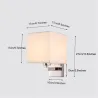 LED-Wandleuchte - moderne Textillampe - E27 - 5W