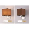LED-Wandleuchte - moderne Textillampe - E27 - 5W