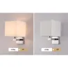 LED-Wandleuchte - moderne Textillampe - E27 - 5W