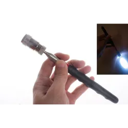 Teleskopisches Mini-Magnet-Pickup-Tool – mit LED