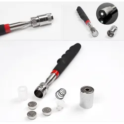 Telescopic mini magnetic pick up tool - with LEDHand tools