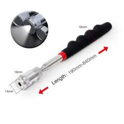 Telescopic mini magnetic pick up tool - with LEDHand tools