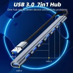 Typ-C / USB A - USB 3.0 HUB - OTG - 4 / 7-Port - Splitter - Adapter