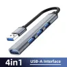 Typ-C / USB A - USB 3.0 HUB - OTG - 4 / 7-Port - Splitter - Adapter