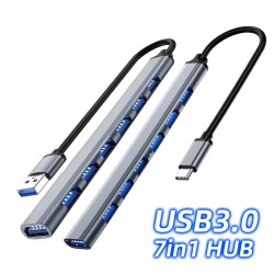 Typ-C / USB A - USB 3.0 HUB - OTG - 4 / 7-Port - Splitter - Adapter