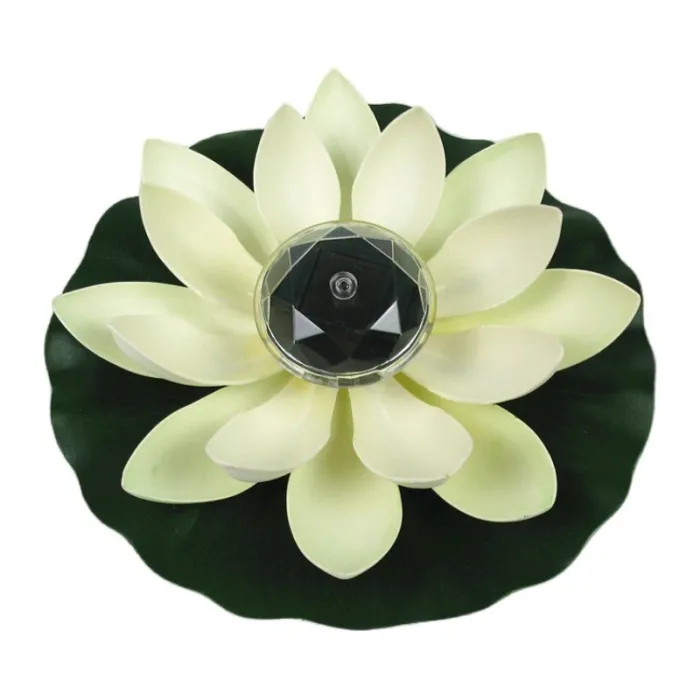 Solarbetriebene Blume – Lotusform – LED – Brunnen/Teich schwimmende Dekoration