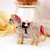 Crystal horse - metal keychainKeyrings