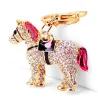Crystal horse - metal keychainKeyrings
