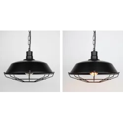 Vintage Deckenlampe - mit Metallschirm - 110 - 220 V - E27
