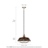 Vintage ceiling lamp - with metal shade - 110 - 220V - E27Ceiling lights