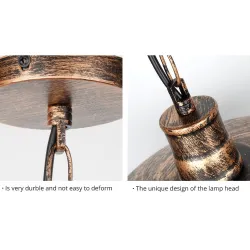 Vintage ceiling lamp - with metal shade - 110 - 220V - E27Ceiling lights