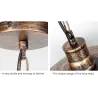 Vintage Deckenlampe - mit Metallschirm - 110 - 220 V - E27
