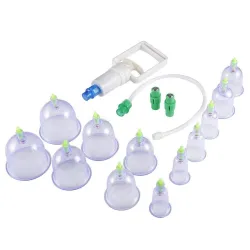 Saugnäpfe - Anti-Cellulite-Massagegerät - Schröpftherapie - Chinesische Medizin - 12 Stück