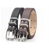 Classic leather belt - star rivets - double pin buckleBelts