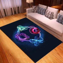Dekorative Bodenmatte - Teppich - Spielkonsolensymbole