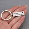 Drive Safe I Need You Here With Me - keychainKeyrings
