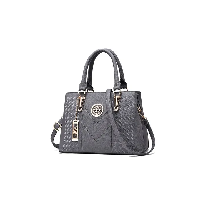 Elegant leather shoulder bag - handbagHandbags