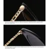 Sonnenbrille im Cat-Eye-Stil - mit Kette / Herz
