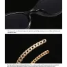 Sonnenbrille im Cat-Eye-Stil - mit Kette / Herz