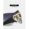 Fashion rimless sunglasses - metal double heart hingeSunglasses