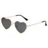 Herzförmige Sonnenbrille – Metallrahmen – UV400