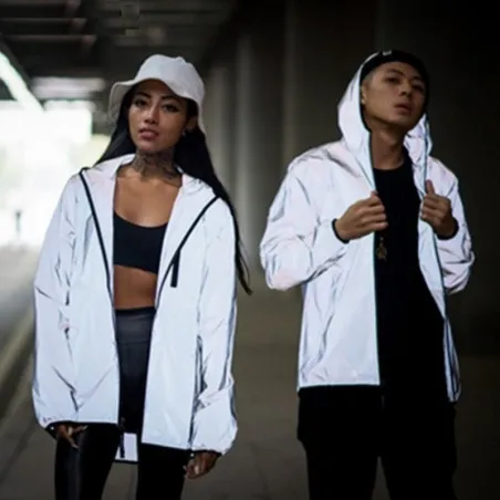Reflektierende Kapuzenjacke - Unisex