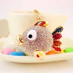 Bunter Kristallfisch - Schlüsselanhänger