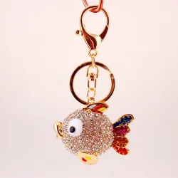 Bunter Kristallfisch - Schlüsselanhänger