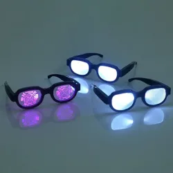 LED-Leuchtbrille - Punk-Stil - USB