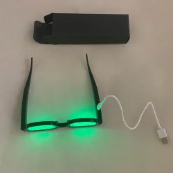 LED-Leuchtbrille - Punk-Stil - USB