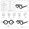 Runde Retro-Sonnenbrille - klare Gläser