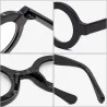Runde Retro-Sonnenbrille - klare Gläser