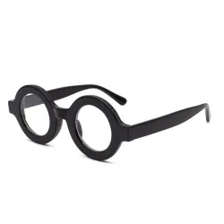 Runde Retro-Sonnenbrille - klare Gläser